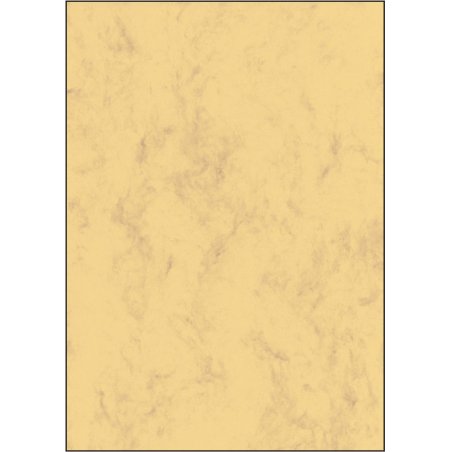 sigel Papier marbré, A4, 200 g/m2, papier prestige, marron