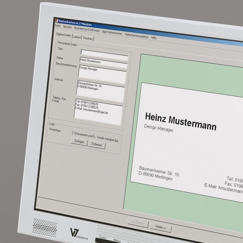 Sigel DP930 business card Laser/Inkjet White