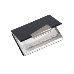 Sigel VZ131 business card holder Aluminium Black, Silver