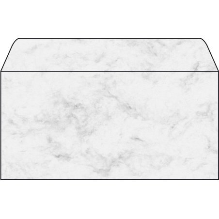 Sigel DP073 enveloppe DL (110 x 220 mm) Gris 50 pièce(s)