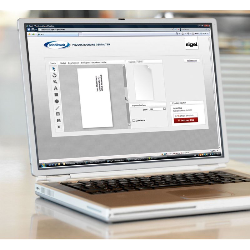 Sigel DP073 envelope DL (110 x 220 mm) Grey 50 pc(s)