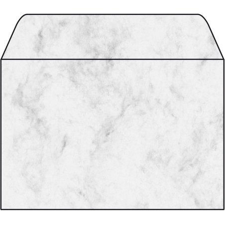 sigel Enveloppe, C6, 90 g/m2, gommé, gris marbré