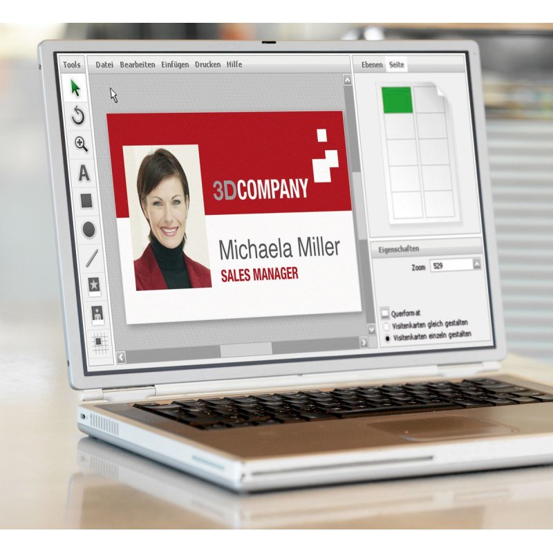 Sigel LP898 non-adhesive label 100 pc(s) White Rectangle