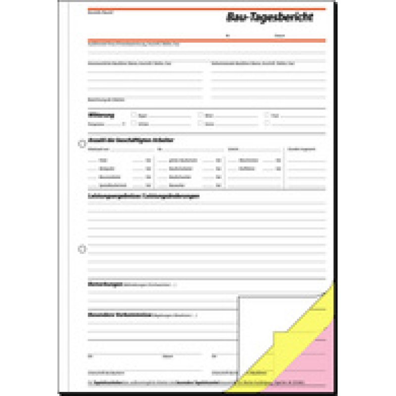sigel Formularbuch "Bautagebuch", A4, GRATIS Zollstock