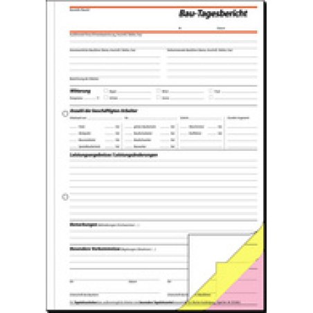 sigel Formularbuch "Bautagebuch", A4, GRATIS Zollstock