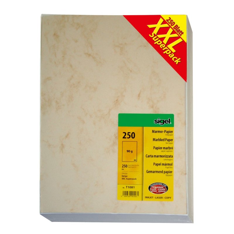 Sigel T1081 printing paper A4 (210x297 mm) 250 sheets Beige