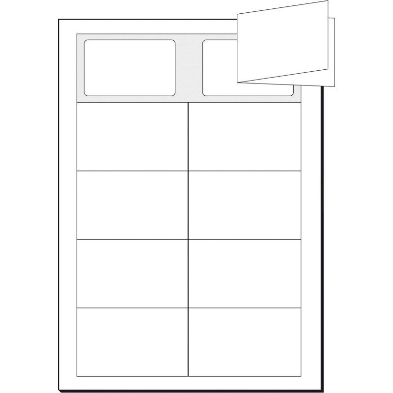 Sigel LP838 carte de visite Laser/a jet d'encre Blanc