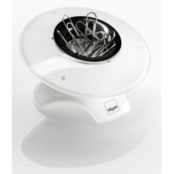 Sigel eyestyle paperclip dispenser Black, White Acrylic, Plastic
