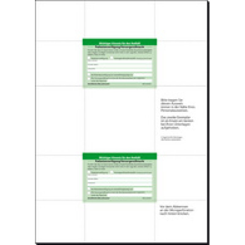 sigel Vordruck-Set "Patientenverfügung", DIN A4
