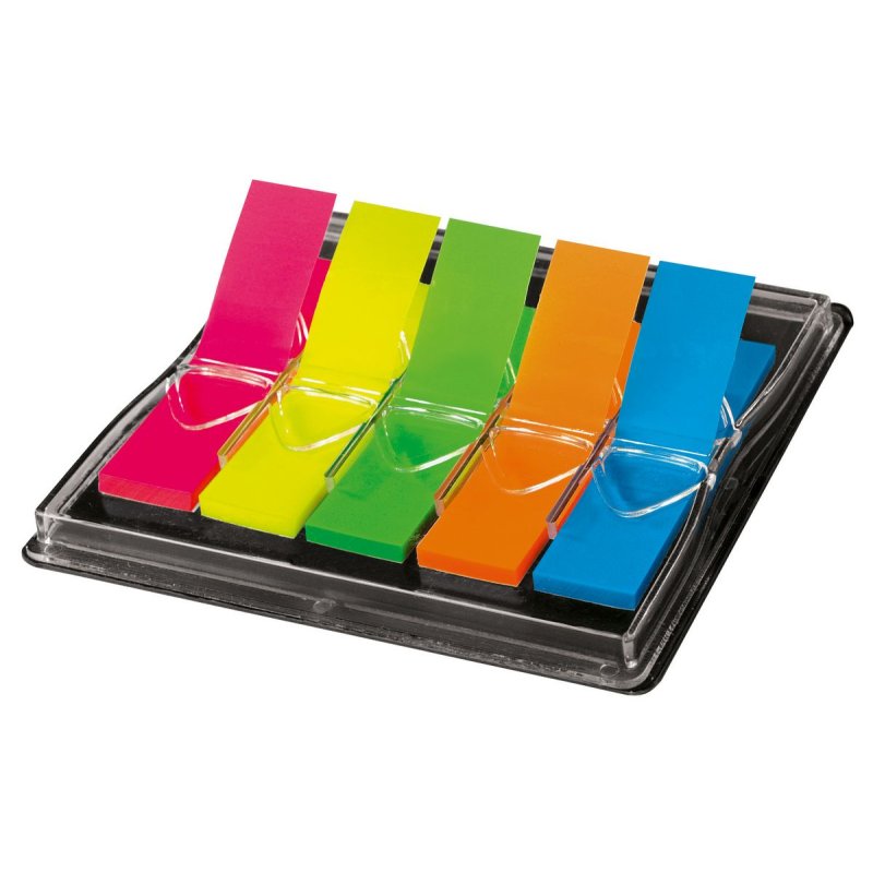 Sigel HN489 marque-pages Marque-page flexible Bleu, Vert, Orange, Rouge, Jaune 200 pièce(s)