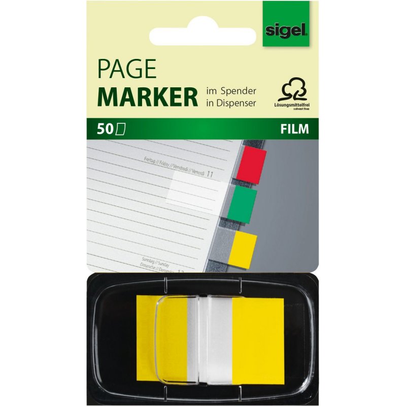 sigel Marque-page repositionnable "Z-Marker" Film Color-Tip