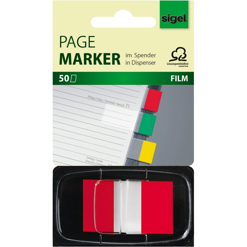 sigel Marque-page repositionnable "Z-Marker" Film Color-Tip