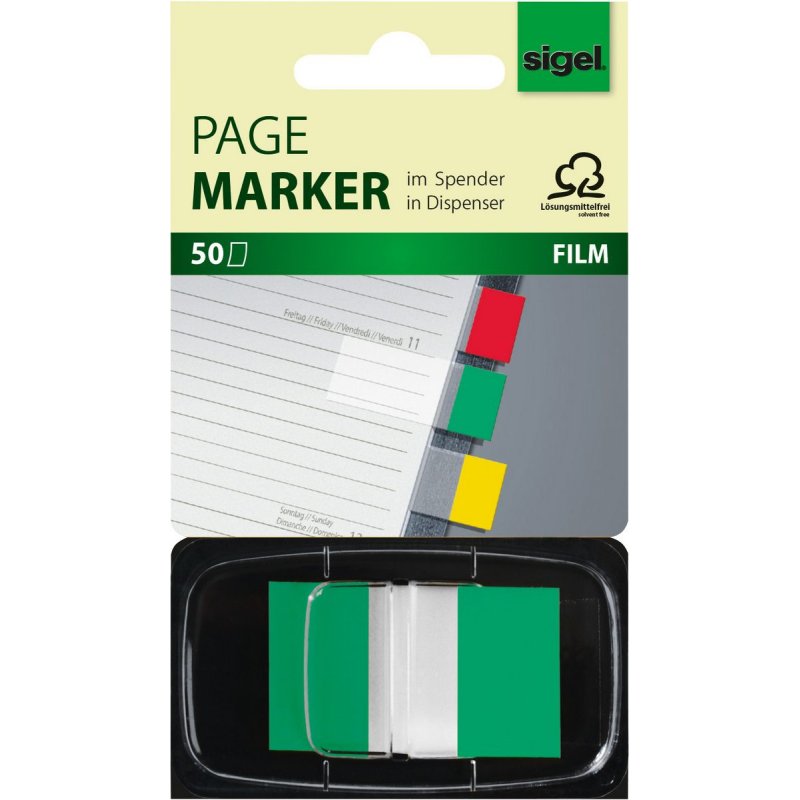 sigel Marque-page repositionnable "Z-Marker" Film Color-Tip