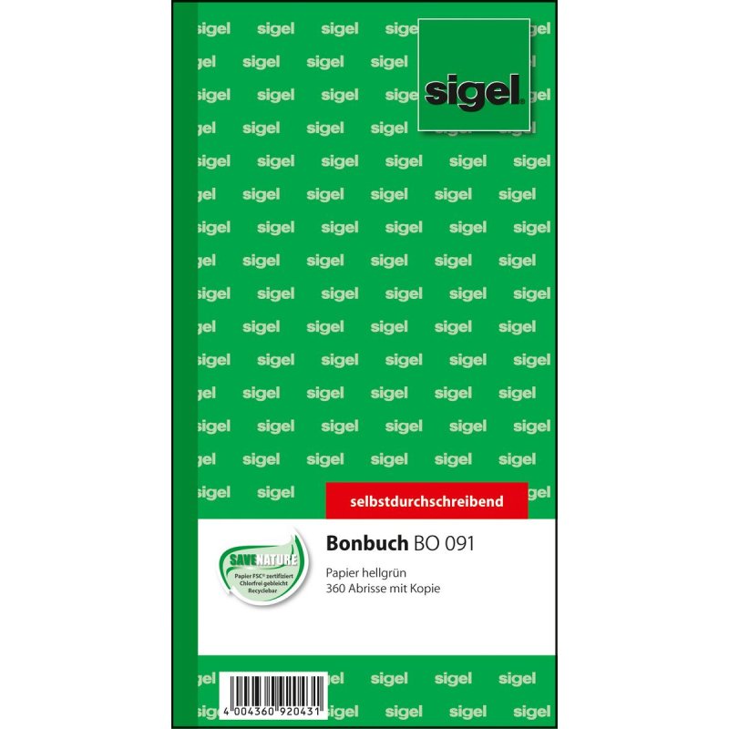 sigel Bloc de bons "Carnet de bons", 105 x 200 mm, AC