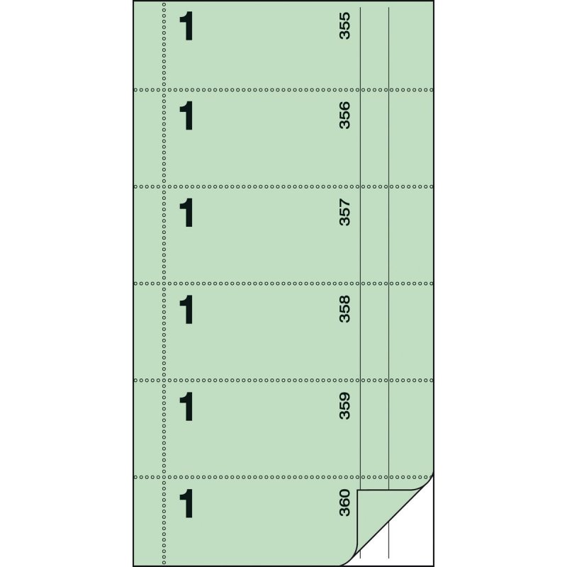Sigel BO001 non-adhesive label 360 pc(s) Green Rectangle