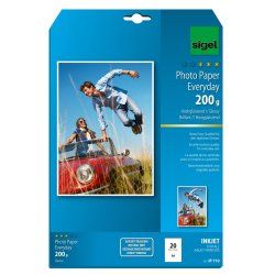 Sigel IP710 papier jet d'encre A4 (210x297 mm) Gloss 20 feuilles Blanc