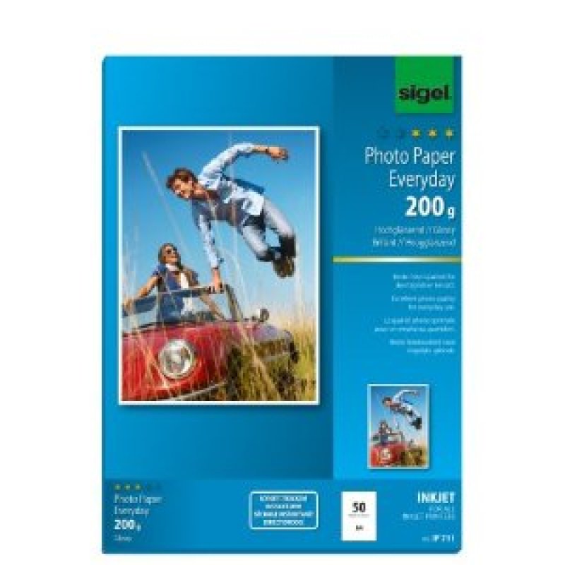 Sigel IP711 printing paper A4 (210x297 mm) Gloss 50 sheets White