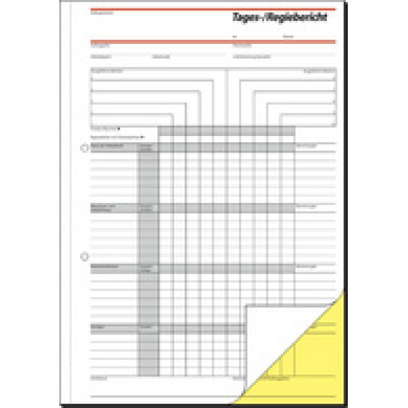 sigel Formularbuch "Rapport/Regiebericht", A5, SD