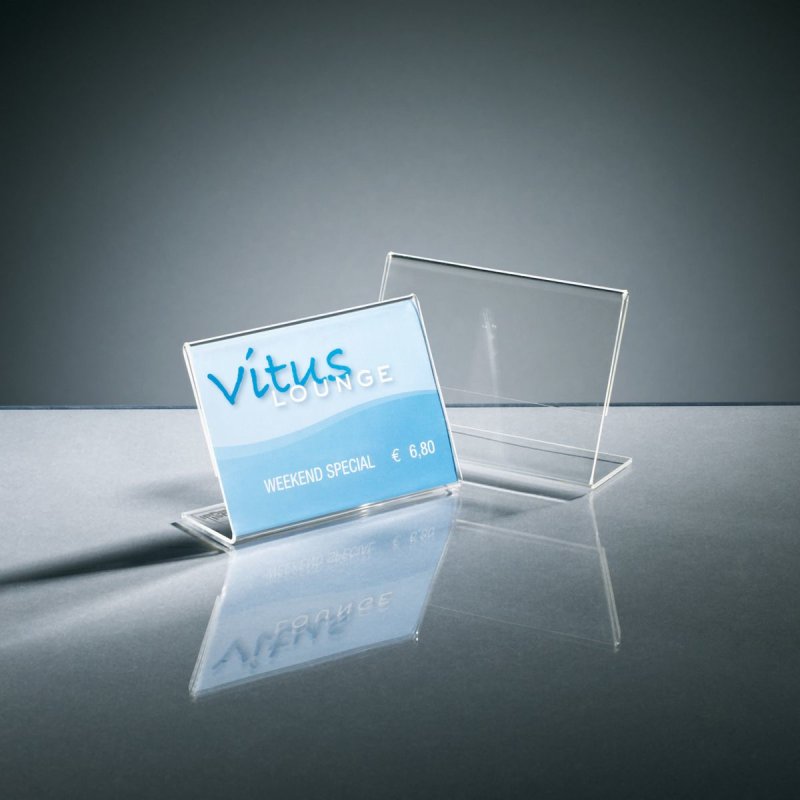 Sigel TA217 sign holder/information stand A7 Acrylic Transparent