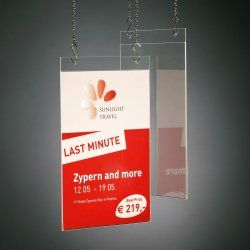 Sigel TA240 sign holder/information stand A4 Acrylic Transparent