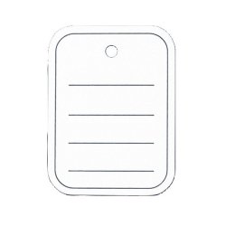 sigel Etiquette à suspendre, 40 x 50 mm, perforé, ligné