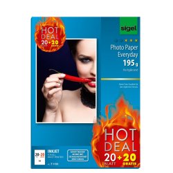 sigel Papier photo Jet d'encre Everyday "HOT DEAL", A4