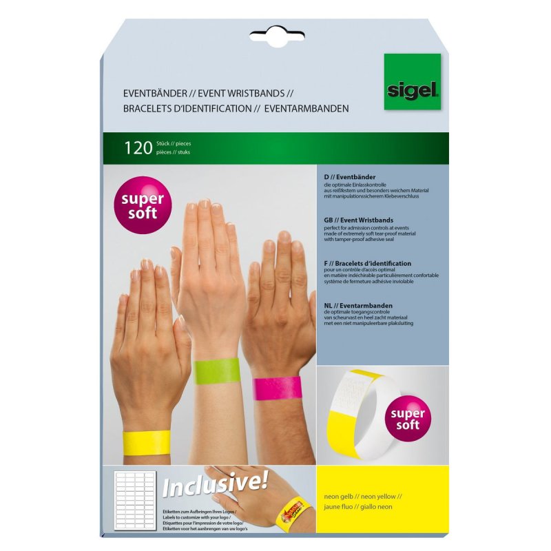 sigel Bracelets d'identification "Super Soft", petit paquets