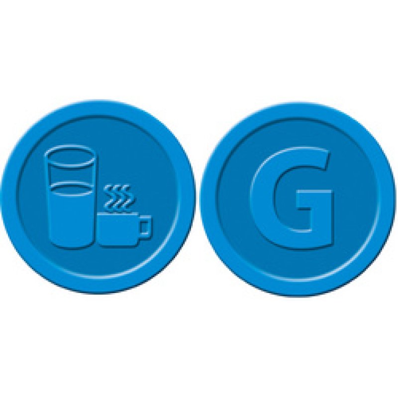 sigel Wertmarken "Getränke", aus Kunststoff, rot