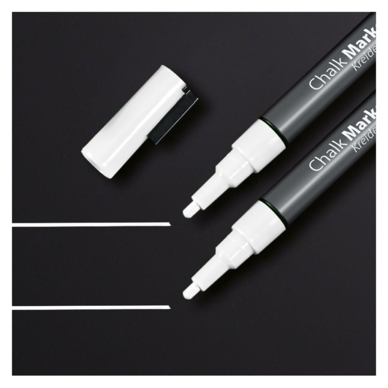 Sigel GL178 marqueur à craie liquie Blanc 2 pièce(s)