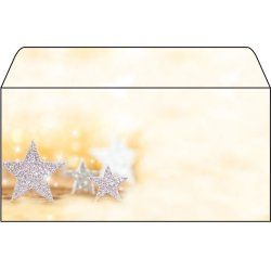 Sigel DU035 enveloppe DL (110 x 220 mm) Beige, Argent 50 pièce(s)