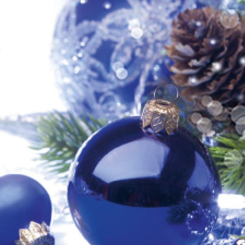 sigel Enveloppe à motif de Noël "Blue Harmony", format long