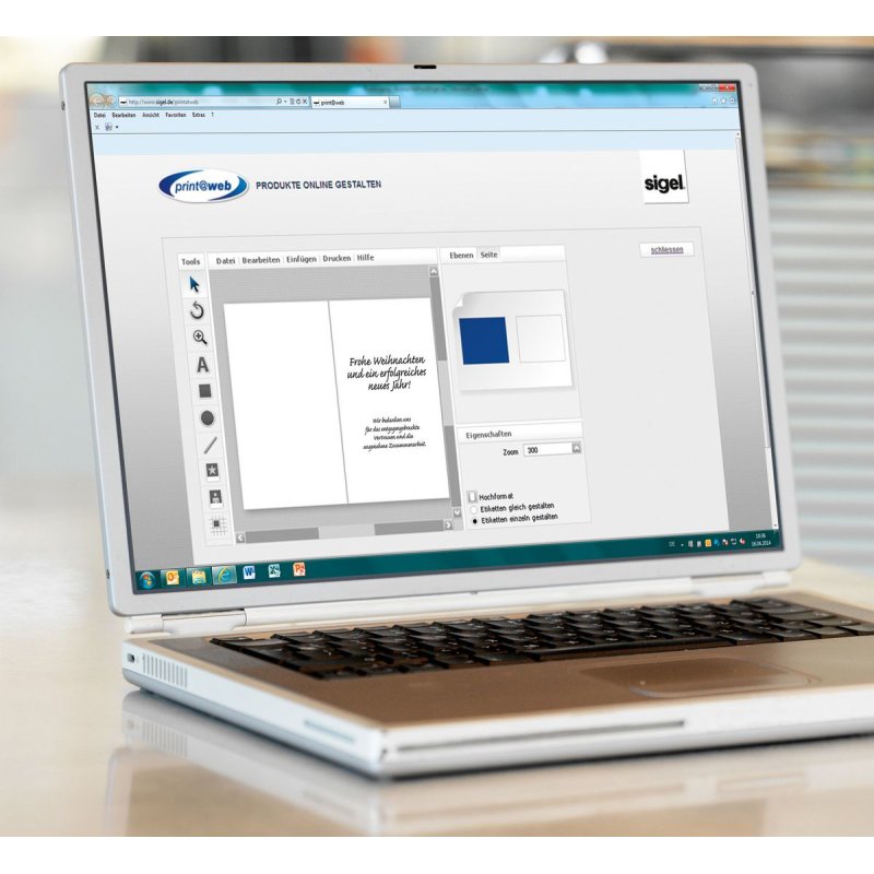 sigel Carte de Noël "Christmas Swing", A6 (A5)