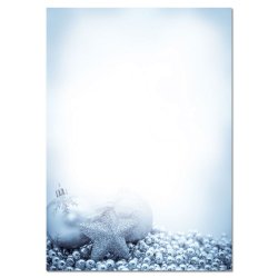 sigel Papier à motif de Noël "Blue Mystery", A4, 90 g/m2