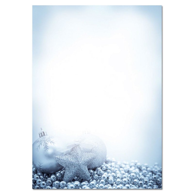 sigel Papier à motif de Noël "Blue Mystery", A4, 90 g/m2