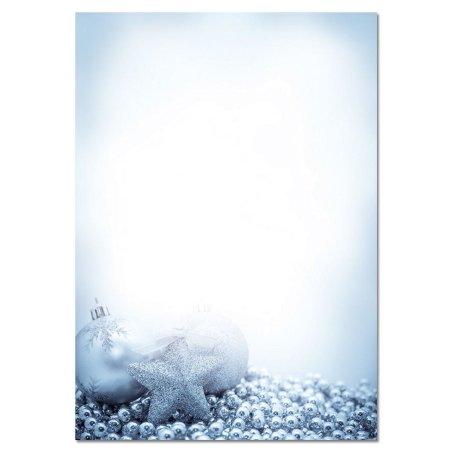 sigel Papier à motif de Noël "Blue Mystery", A4, 90 g/m2