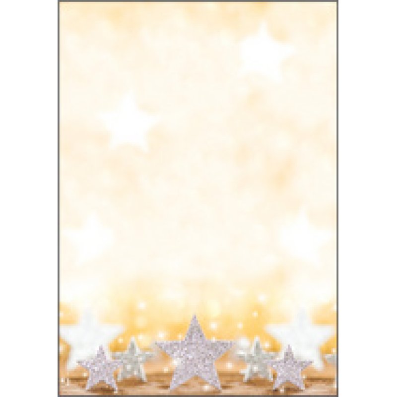 sigel Papier à motif de Noël "Golden Tree", A4, 90g/m2