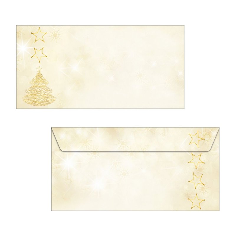 sigel Enveloppe à motif de Noël "Graceful Christmas", long