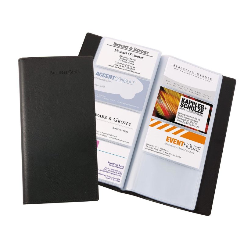 Sigel VZ172 rangement de cartes de visites Plastique Noir