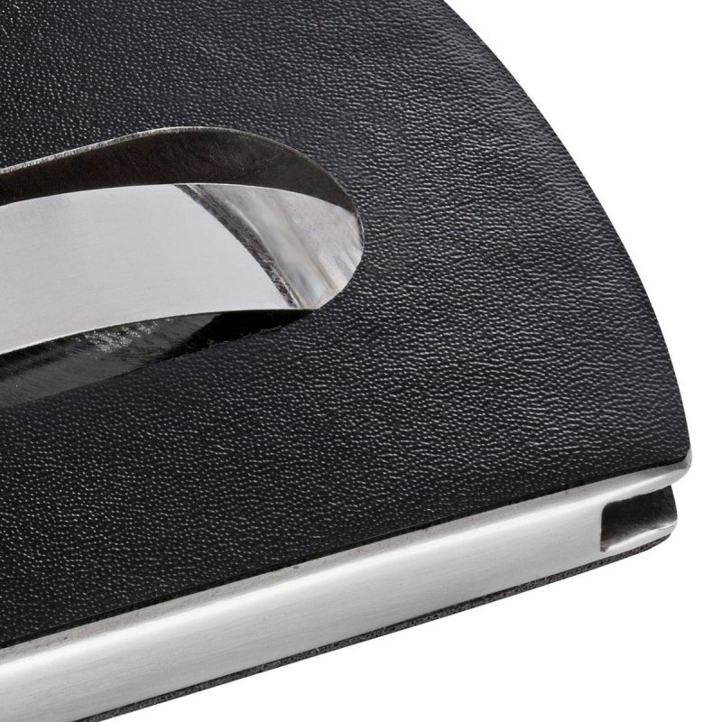 Sigel VZ121 business card holder Leather, Stainless steel Black