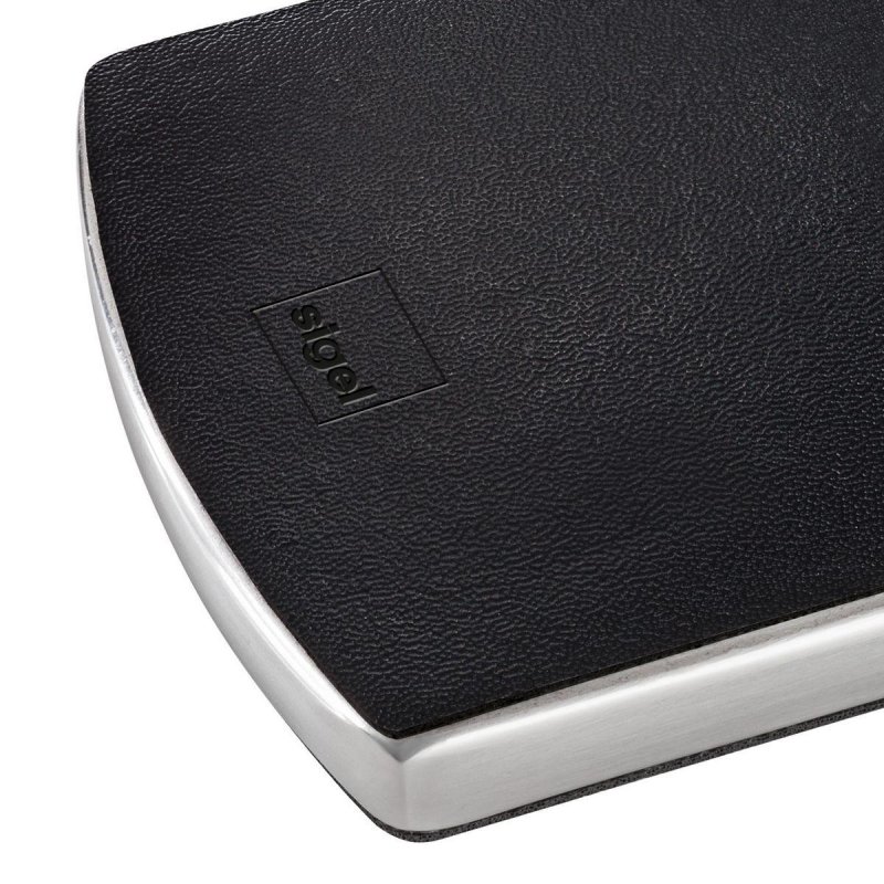 Sigel VZ121 rangement de cartes de visites Cuir, Acier inoxydable Noir