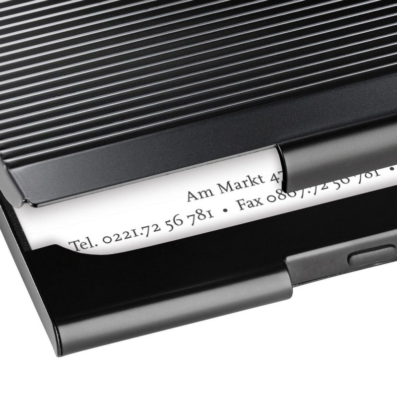 Sigel VZ134 business card holder Metal Black