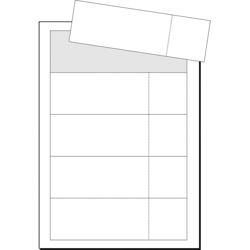 sigel Billet d'entrée, 180 x 55 mm, imprimable, extra blanc