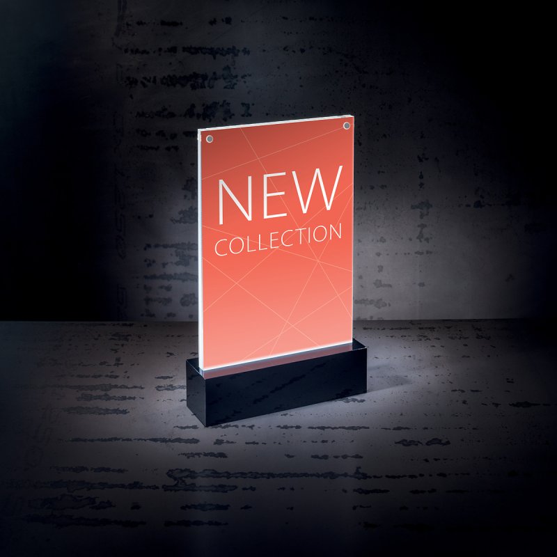 Sigel TA422 cadre photos Cadre photo Noir, Transparent