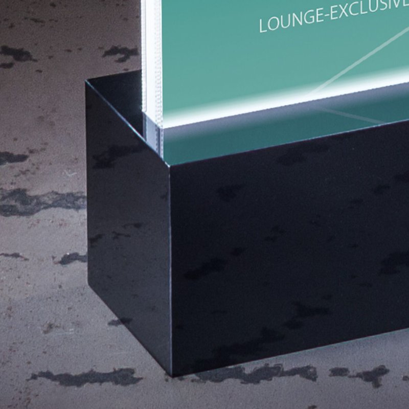 sigel Présentoir de table LED "luminous", acrylique, long