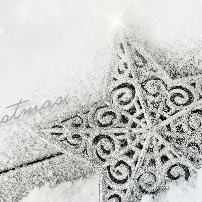 sigel Papier à motif de Noël "Brilliant Star", A4, 90 g/m2