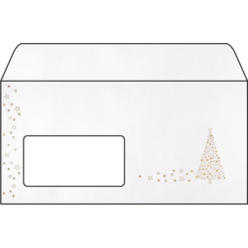 sigel Weihnachts-Umschlag "Brilliant Star", DIN lang