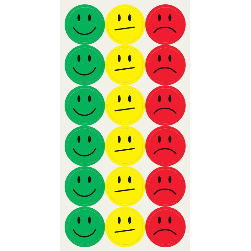 Sigel BA172 self-adhesive label Round Green, Red, Yellow 180 pc(s)