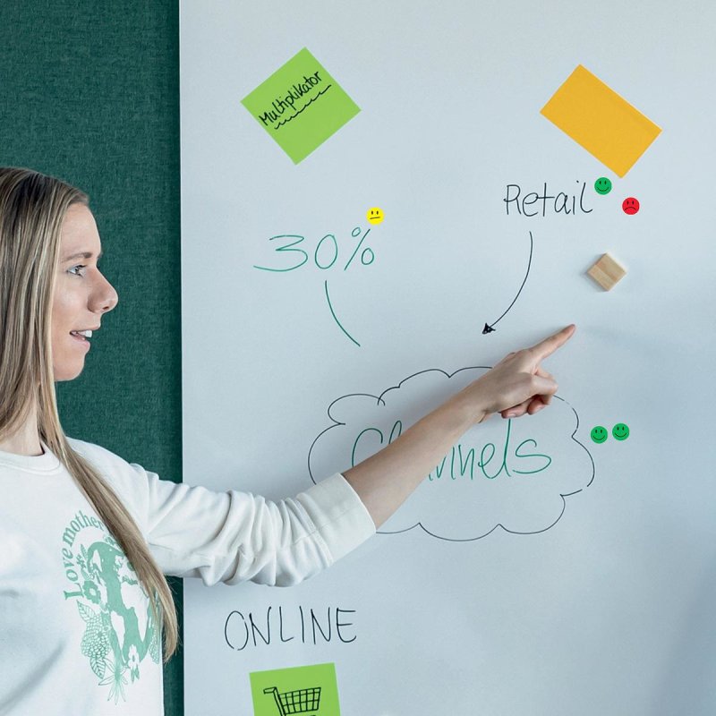 sigel Pastille de présentation Smiley, papier, assorti