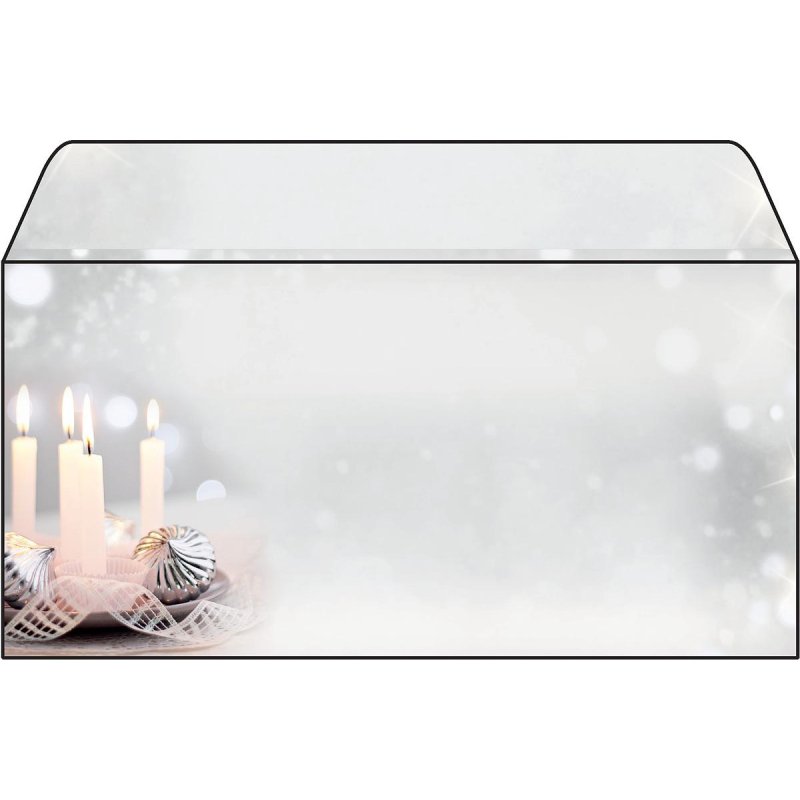 sigel Enveloppe à motif de Noël "Chrismas Silence", long