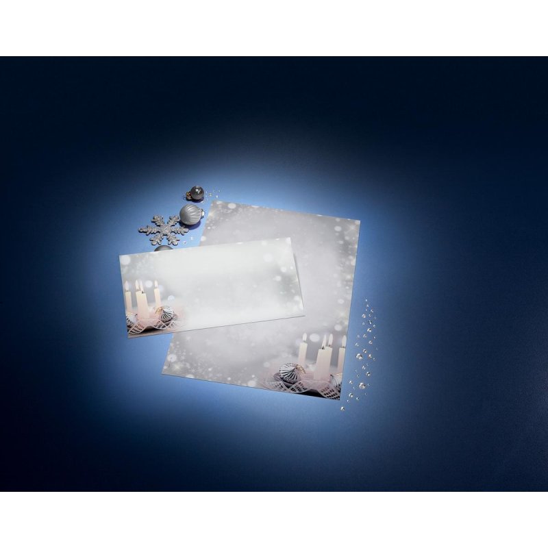 sigel Enveloppe à motif de Noël "Chrismas Silence", long